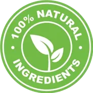 100% natural ingredients seal